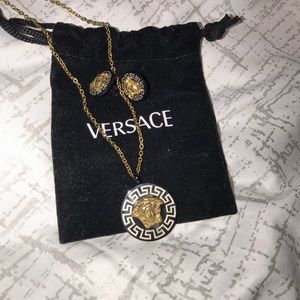 Versace earring & necklace set!
